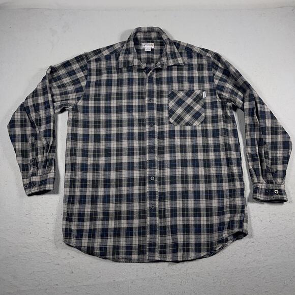 Carhartt Other - Carhartt Shirt Mens XL Gray Blue Plaid Button Down Long Sleeve Flannel Workwear
